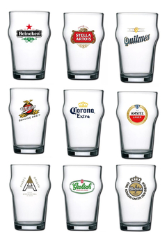 Vaso Cerveza Logos Marcas Pinta Stout 490 Ml Pettish Online - Pettish Bazar
