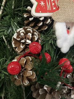 Corona Puerta Deco Navidad Adorno Papa Noel Piña Frutos - Pettish Bazar