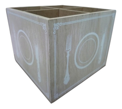 Cubiertero Cocina Deco Madera - comprar online