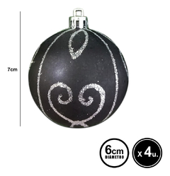 Adornos Navideños Set Bolas De Navidad 6cm X12 Tubo Fiestas