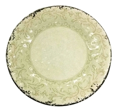 Imagen de Plato Postre Melamina Marfil Decorado 20cm Pettish Online