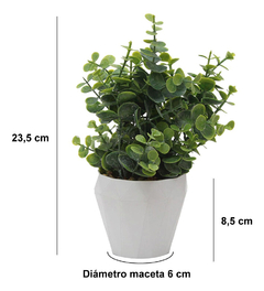 Planta Artificial Con Maceta Deco Oficina Hogar - tienda online
