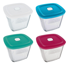Contenedor Fuente Marinex Facilita Vidrio Tapa 1 Lt Pettish - comprar online