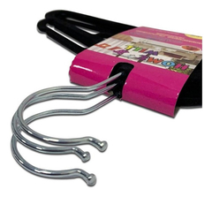 Set Perchas X3 Cromada Felpa Antideslizante Ropa - comprar online