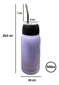 Termo Autocebante Mate Automático Bombilla Pettish Online - Pettish Bazar