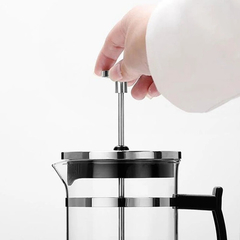 Cafetera Embolo Prensa Francesa Acero Brillante Manual 800ml - comprar online