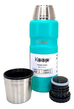 Imagen de Termo Acero Inoxidable 500ml Keep Con Tapon Cebador Pettish