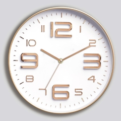 Reloj De Pared Moderno Color 27cm Marco Bold Pettish Online