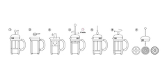 Cafetera Bodum Java Embolo 8 Pocillos Pettish Online - comprar online