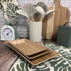 Bandeja Madera Rectangular L Combinada Hogar Deco Carol - comprar online