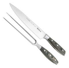 Set Asado 2 Pzs Hudson Cuchillo Tenedor Acero Inox Cocina Rt