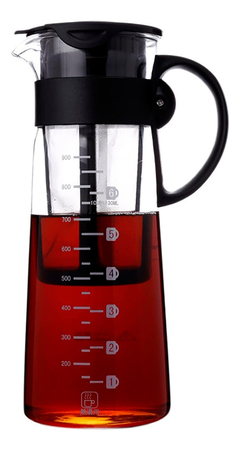 Cafetera Tetera Jarra Vidrio Infusion Tapa Con Filtro 900ml