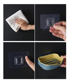 Jabonera Adhesiva De Pared Sin Perforar Colores Baño en internet