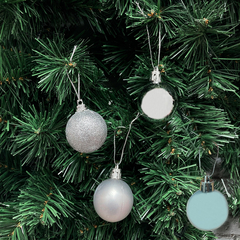 Bolas Navidad Adornos Navideños Esferas L X24 Deco Pettish - comprar online