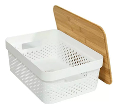 Imagen de Canasto Organizador Plastico Rattan Deco Pettish Online