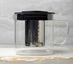 Tetera Vidrio Infusor Acero Inox.tapa 1000ml Pettish Online - tienda online