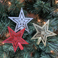 Estrella Puntal Doble Navidad Deco Navideña Pettish Online - Pettish Bazar