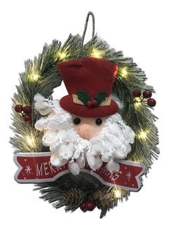 Corona Navidad Adorno Papa Noel Puerta Fiesta Pettish Online en internet