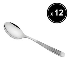 Cuchara Postre Tramontina Athenas Acero X 12 Pettish Online - comprar online
