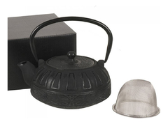 Tetera De Hierro Con Filtro Decorada Azul Pettish Online - Pettish Bazar