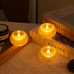 Vela De Noche Led Blanco Calido Pilas Deco X6 Pettish Online en internet
