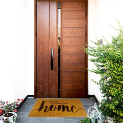 Alfombra Pvc Felpudo Welcome 57x37 Entrada Goma Beige en internet