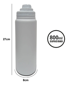 Botella Termica Termo Acero Inoxidable 800 Ml Pettish Online - comprar online