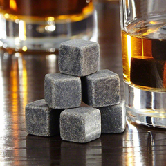 Imagen de Set 9 Hielos Marmol Caja Madera Whisky Bebida Nonfork