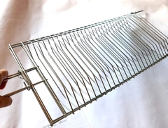Parrilla Para Pescado Cromada Camping Fuego Pettish Online - Pettish Bazar