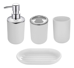 Set Accesorios Baño Deco Dispenser Jabon Pettish Online