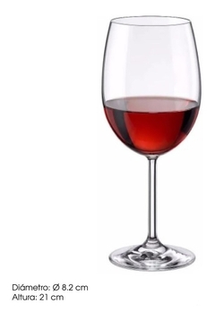 Copa Vino Degustacion Barone Nadir 385 Ml X6 Pettish Online - Pettish Bazar