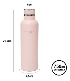 Botella Termica Sakura Acero Inoxidable 750ml Pettish Online - comprar online