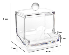 Organizador Contenedor Hisopos Cotonetes Algodon Pettish - comprar online