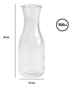 Botella Boca Ancha Lechera Vino Florero Chica Pettish Online - comprar online