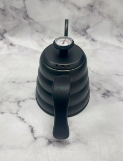 Pava Barista Cafe Acero Inoxidable Black Termometro Pettish - Pettish Bazar