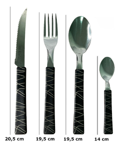 Set Cubiertos 24 Piezas Mango Diseño Contenedor Martinazzo - comprar online