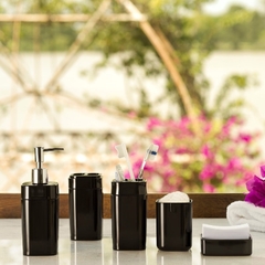 Set Accesorio Baño Acrilico Jabonera Dispenser Vaso Pettish - tienda online