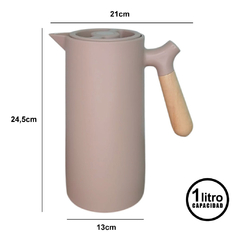 Jarra Termica 1 Lt Eco Deco Mango Madera Es4025 Pettish - comprar online