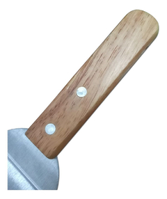 Espatula Ancha Acero Inoxidable Mango Madera Pettish Online - comprar online