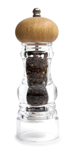 Molinillo Pimentero Acrilico Y Madera 17,5cm Pettish Online