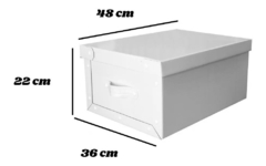 Set X3 Cajas Baulera Organizadora Blanco Deco Pettish Online - Pettish Bazar