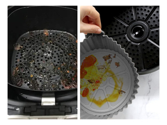 Molde Bandeja Silicona Redonda Freidora De Aire Airfryer - Pettish Bazar