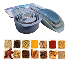 Set Cucharas y Tazas Medidoras Reposteria Cocina