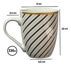 Imagen de Taza Jarro Mug Bicolor Ceramica Conico Pettish Online