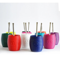 Mate Urbano Sonico Colores Con Bombilla Pettish Online - tienda online
