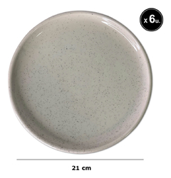 Set Vajilla X18 Piezas Ceramica Playo Postre Hondo Fenikk