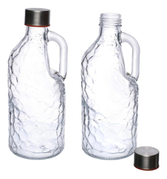 Botella Vidrio Cierre Hermetico Cuadro 1lts. Pettish Online