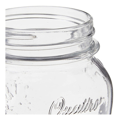 Frasco Tarro Vidrio Tapa Cobre 1000ml Bormioli Rocco - Pettish Bazar