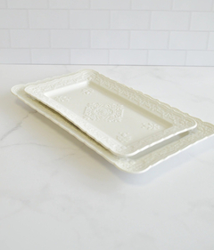 Bandeja Porcelana Deco Rectangular 25cm Pettish Online - comprar online