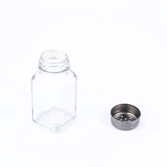 Salero De Vidrio Cuadrado Tapa De Acero Inox Pettish Online - Pettish Bazar